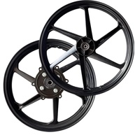 Par de Rodas Liga Leve Bros 160 Freio a Disco - Modelo Original Preto 6 Pontas - imagem 1