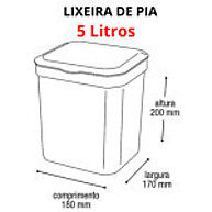 Kit Pia Completo: Lixeira, Detergente e Rodinho! - imagem 1