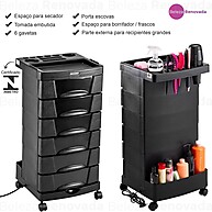 Carrinho Auxiliar Dompel Beauty Care com Rodízio - imagem 2