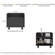 Gabinete de Banheiro 40cm: Prático e com Rodízios! - imagem 2