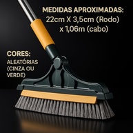 Vassoura Rodo Multifuncional 3 em 1 com Rotação 180º - Escova Articulada e Desmontável - imagem 5