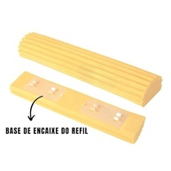 Refil Mop Dobrável PVA com Rodo e Esponja Flexível - Amarelo Absorvente - imagem 5