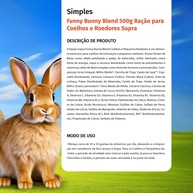 Funny Bunny Blend: Ração Completa para Coelhos e Roedores - imagem 2