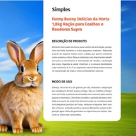 Ração Funny Bunny: Nutrição Completa para Roedores! - imagem 2