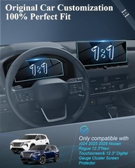 Protetor de Tela BIBIBO para Nissan Rogue 2024-2026 (SL/Platinum) - Vidro Temperado 9H Anti-riscos e Ultratransparente - imagem 5