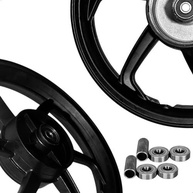 Roda Liga Leve 6 Palitos Honda Biz 125 Completa: Pneus, Câmaras e Rolamentos Inclusos! - imagem 5