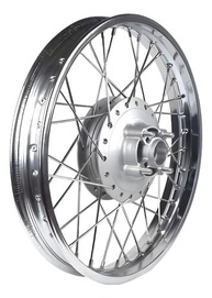 Roda Dianteira Fan 125/150 (2009-2018) Raios Inox Tambor Cromado + Rolamentos - imagem 3