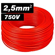 Rolo Fio 2,50mm 10m: Cabo Elétrico Flexível e Resistente - imagem 1