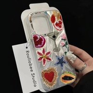 Capa iPhone: Romã, Flores e Coração Delicado - imagem 2