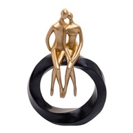 WOLFF - Figura Decorativa de Resina Casal 14cm x 5cm x 22cm - Peça Romântica para Decoração de Ambientes - imagem 2