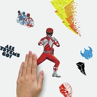 Decalques de Parede Power Rangers RoomMates - Adesivos Removíveis e Reutilizáveis para Quartos e Salas - imagem 4