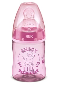 NUK Mamadeira My1St S1 - Rosa 150ml para Bebês com Bico Anatómico e Sistema Anticólico - imagem 1