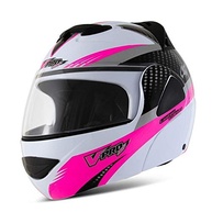 Capacete Pro Tork V-Pro Jet 2 Carbon Escamoteável Branco e Rosa - Tamanho 58 - imagem 4