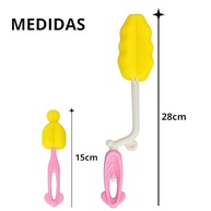 Kit 2 Esponjas Bucha com Cabo Comprido para Lavar Garrafas e Copos - Premium Rosa Felix Magazine - imagem 4