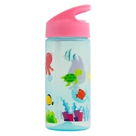 Garrafa Aventuras Sereia 400ml Rosa - Buba com Canudo Silicone e Tampa Higiênica - imagem 2