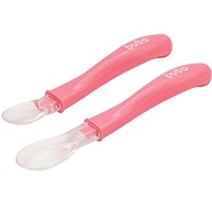 Conjunto de Colheres em Silicone Rosa - Segurança e Conforto para Bebês da Buba Baby - imagem 5