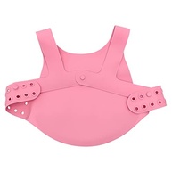 Babador Infantil Silicone com Cinta Ajustável Rosa - Proteção Total Contra Bagunça - imagem 4