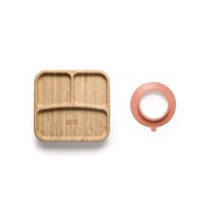 Prato Quadrado com Divisórias e Ventosa Bam N' Boo Rosa 6+M - Fisher Price - imagem 3