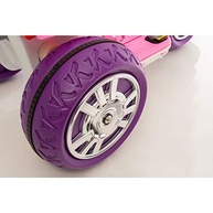 Moto Elétrica Biemme Sprint Turbo Rosa 12V com Capacete - Diversão Segura para Crianças! - imagem 3