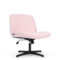 Cadeira de Escritório DT3 Dolly Criss Cross Cosy Chair Rosa Bouclé - Conforto Ergonômico Extra Grande - imagem 1