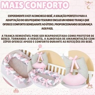 Ninho Redutor Bebê Rosa - Almofada de Amamentação Portátil com Design Confortável - imagem 3
