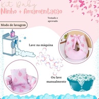 Almofada de Amamentação com Ninho Redutor Rosa - Conforto e Segurança para Bebês - imagem 4