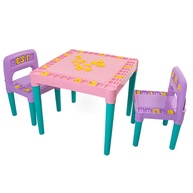 Conjunto Educativo Infantil com Mesa e Cadeira Rosa - Estimule Aprendizado e Imaginação - imagem 1