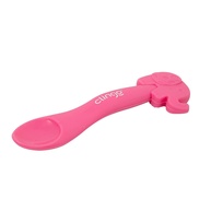 Colher em Silicone Animaizinhos Colors - Elefante Rosa da Clingo | Segura e Divertida para Bebês - imagem 1