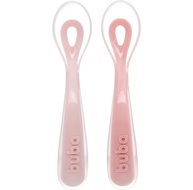 Buba Kit 2 Colheres em Silicone Fase 2 Rosa - Estágio de Autoalimentação - imagem 1