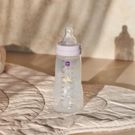 Mamadeira MAM Easy Active 330ml Rosa - Bico Skinsoft e Design Ergonômico para Bebês a Partir de 4 Meses - imagem 3