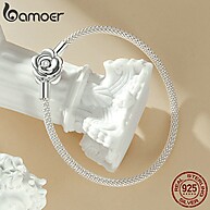 Pulseira Prata 925 Bamoer: Elegância em Rosa - imagem 2
