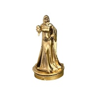 Miniatura Religiosa Rosa dos Ventos e Caveira em Resina 3D Dourada 5 cm - Decoração Espiritual Refinada - imagem 2