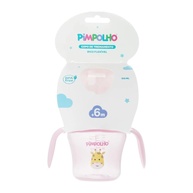 Copo de Treinamento com Alça e Bico Flexível 150ml Rosa Girafa Feminino Pimpolho - imagem 1