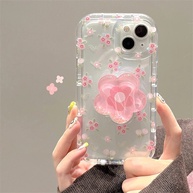 Capinha Floral Rosa com Glitter Samsung - imagem 2