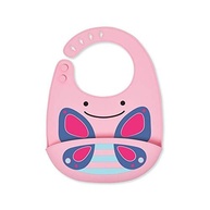 Babador Cata Migalhas de Silicone Skip Hop Zoo Borboleta Rosa - Design Divertido e Prático para Bebês - imagem 2