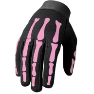 Hot Leathers Luvas femininas rosa esqueleto mecânico - imagem 1