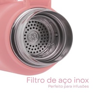 Garrafa Térmica Explorer Rosa 650ml - Aço Inox Premium com Isolamento Térmico Avançado - imagem 5