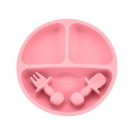 Life Baby Feeding Set CR-001 Rosa - Kit Completo para Introdução Alimentar com Silicone Seguro e Ventosas - imagem 1