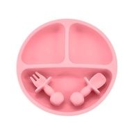 Life Baby Feeding Set CR-001 Rosa - Kit Completo para Introdução Alimentar com Silicone Seguro e Ventosas - imagem 2