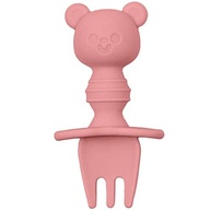 Kit Talheres em Silicone Ursinho Rosa da Buba - Seguro, Ergonômico e Livre de BPA - imagem 4