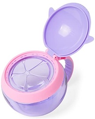 Porta-Snack Skip Hop Zoo Baleia Narval Rosa - Controle de Porções Divertido e Prático - imagem 4