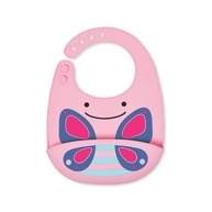 Babador Cata Migalhas de Silicone Skip Hop Zoo Borboleta Rosa - Design Divertido e Prático para Bebês - imagem 1