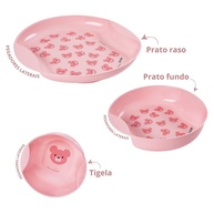 Kit Introdução Alimentar Plasútil: 5 Peças Rosa - imagem 2