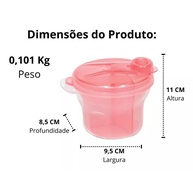 Pote Dosador de Leite Buba: Praticidade Rosa! - imagem 2
