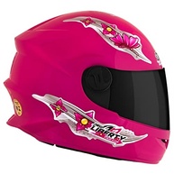 Capacete Pro Tork Liberty For Kids Girls Rosa - Segurança e Estilo para Pequenas Aventureiras (Tam. 54, Visor Fumê) - imagem 3