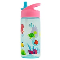 Garrafa Aventuras Sereia 400ml Rosa - Buba com Canudo Silicone e Tampa Higiênica - imagem 5