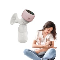 Bomba de Tirar Leite Elétrica AMOREJA Rosa - 4 Modos Silenciosa e Portátil - imagem 2