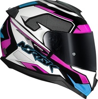 Capacete Norisk Speedmax Azul e Rosa - Segurança e Estilo para Sua Pilotagem (Tamanho 56) - imagem 5