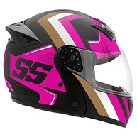 Capacete Mixs Gladiator Super Speed Rosa/Dourado Brilhante - Tam. 62 - Segurança e Estilo Inigualáveis - imagem 4