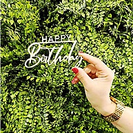 Topo de Bolo Happy Birthday: Dourado, Prata ou Rosê! - imagem 1